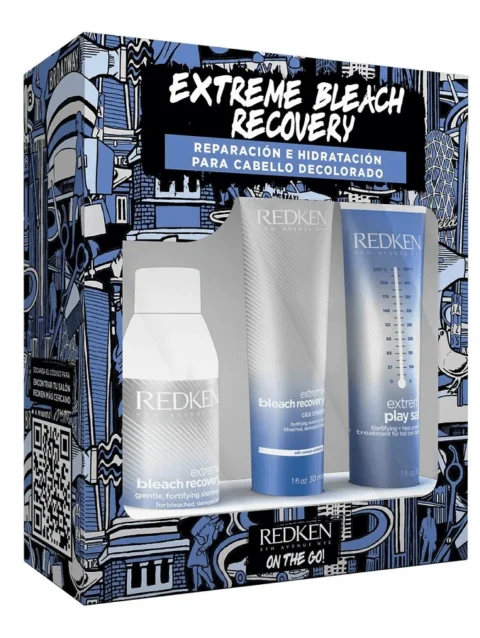 REDKEN TRAVEL KIT EXTREME BLEACH RECOVERY SHAMPOO/CICA CREAM/P.S TREATMENT