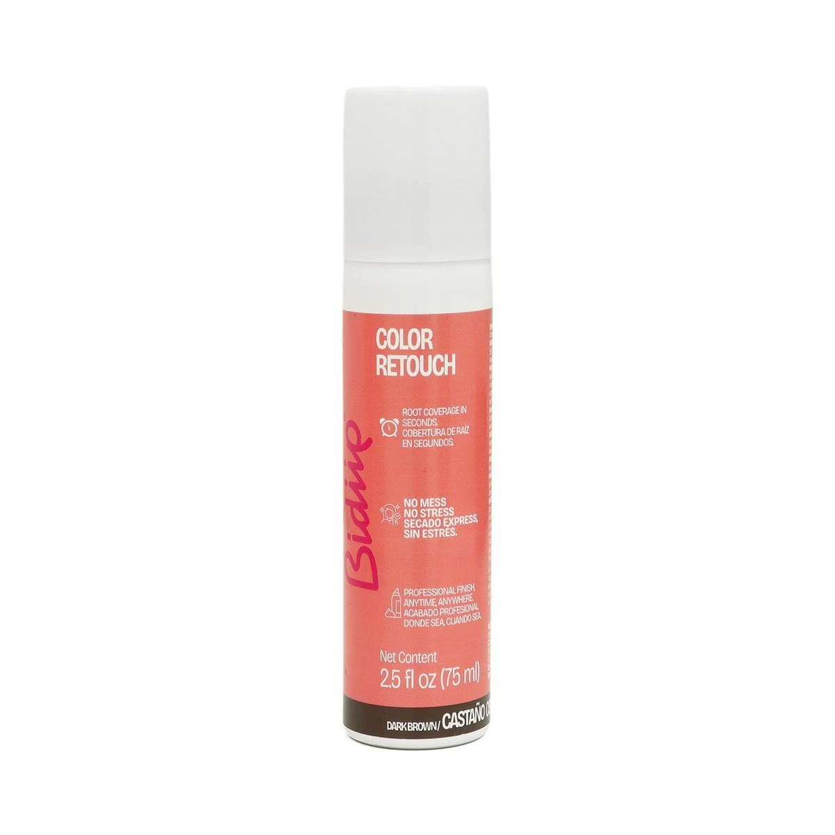 Retocador de Raíces en Spray Castaño Oscuro Bidiip 75 ml