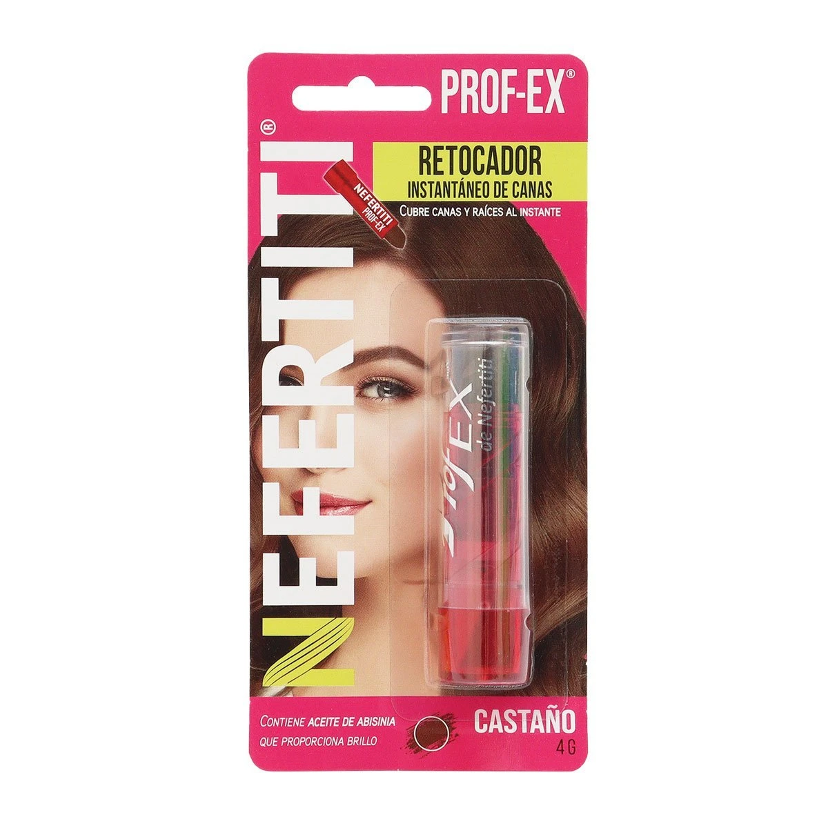 Retocador de Raíces y Canas Castaño Nefertiti Prof-Ex 4 g