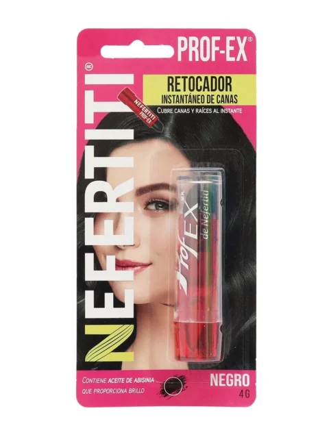 Retocador de Raíces y Canas Negro Nefertiti Prof-Ex 4 g