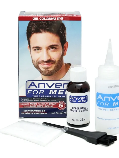 Retocador de Raíz en Tinte Castaño Medio For Men Anven
