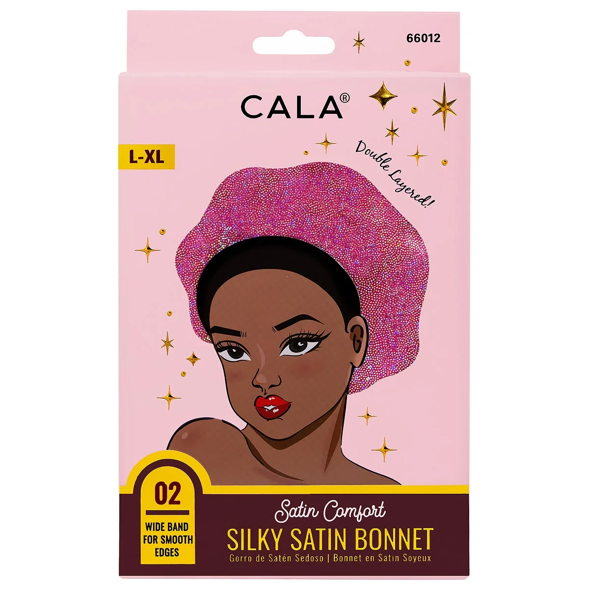 SATIN COMFORT BONNET: SHINY PINK