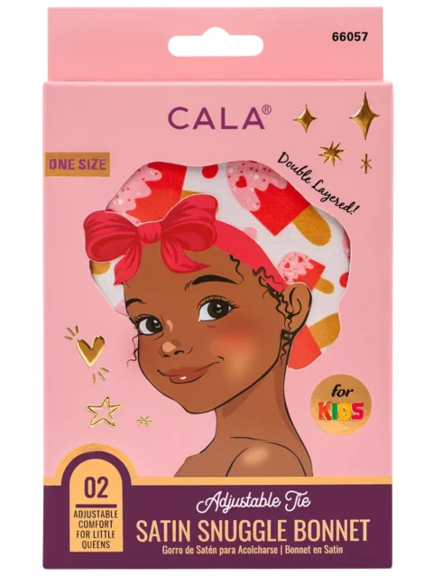 SATIN SNUGGLE BONNET: HEART CREAM POPS
