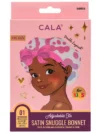 SATIN SNUGGLE BONNET: RAINBOW LEOPARD