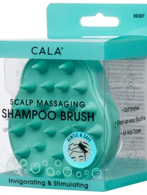 SCALP MASSAGING SHAMPOO BRUSH: MINT