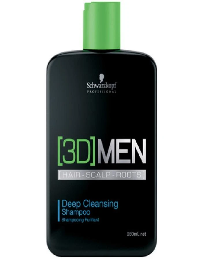 SCHWARZKOPF 3D MEN SION SHAMPOO DEEP CLEANSING 250 ML.