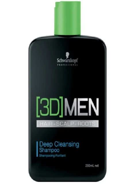 SCHWARZKOPF 3D MEN SION SHAMPOO DEEP CLEANSING 250 ML.