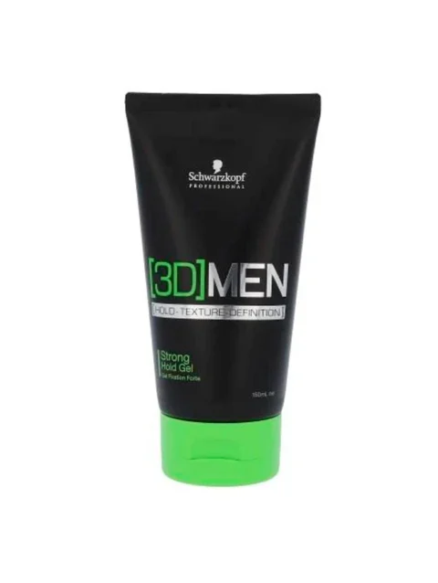 SCHWARZKOPF 3D MEN STRONG HOLD GEL 150 ML.