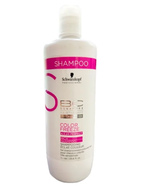 SCHWARZKOPF BC COLOR FREEZE SHAMPOO ENRIQUECIDO 1000 ML.
