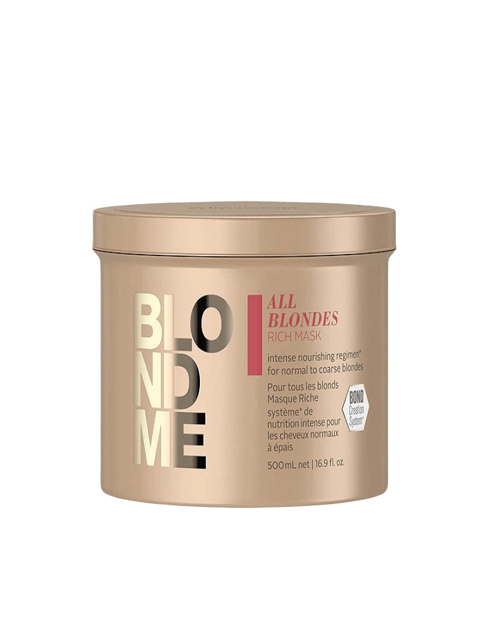 SCHWARZKOPF BLONDME ALL BLONDES RICH MASK 500 ML.