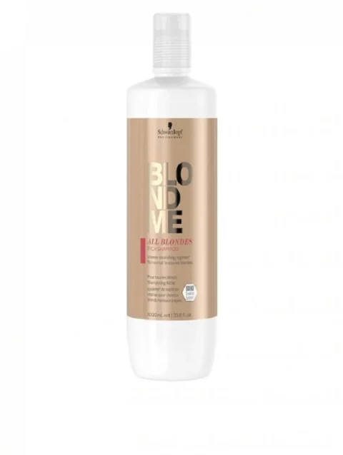 SCHWARZKOPF BLONDME ALL BLONDES RICH SHAMPOO 1000 ML.
