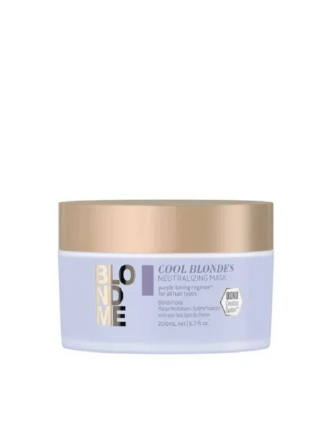 SCHWARZKOPF BLONDME COOL BLONDES NEUTRALIZING MASK 200 ML.