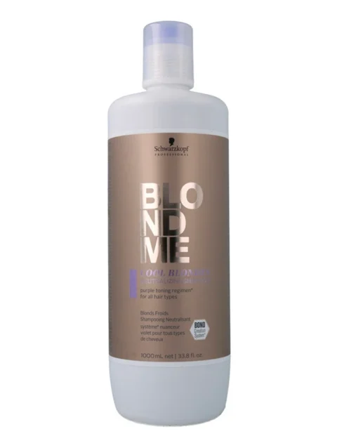 SCHWARZKOPF BLONDME COOL BLONDES NEUTRALIZING SHAMPOO 1000 ML.