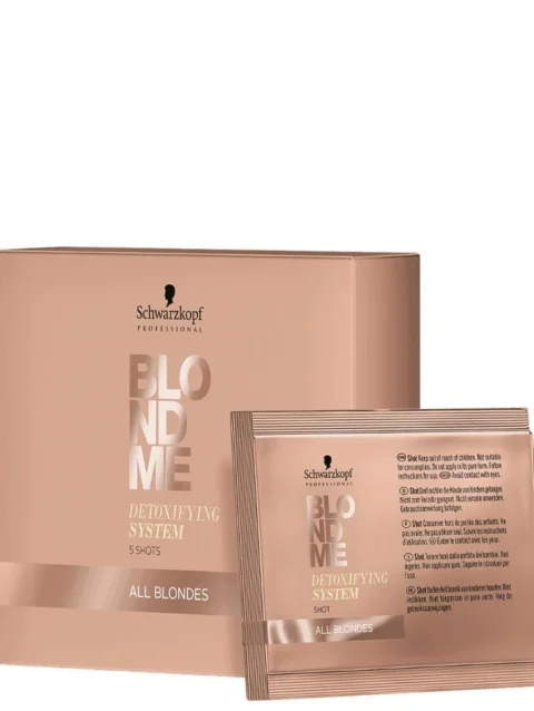 SCHWARZKOPF BLONDME DETOXIFYING SYSTEM ALL BLONDES SHOT 5X5 GRS.