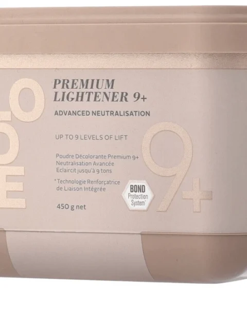 SCHWARZKOPF BLONDME PREMIUM LIGHTENER 9 + NEUTRALIZACION 450 GRS.