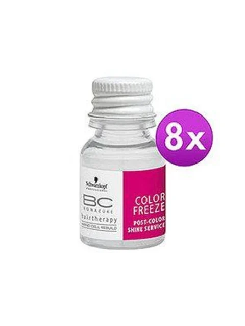 SCHWARZKOPF BONACURE COLOR FREEZE POST COLOR AMP CAJA 8X10 ML.