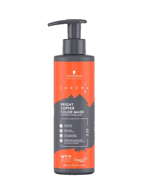 SCHWARZKOPF CHROMA ID BONDING COLOR MASK 300 ML. 7-77 COPPER