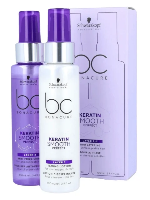 SCHWARZKOPF KERATIN SMOOTH PERFECT DUO LAYERING 100 ML.