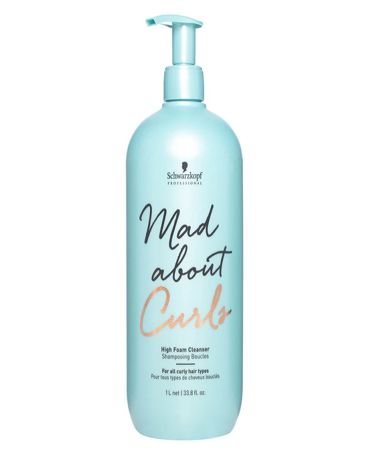 SCHWARZKOPF MAD ABOUT CURLS HIGH FOAM SHAMPOO 1000 ML.