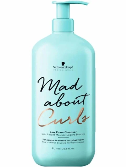 SCHWARZKOPF MAD ABOUT CURLS LOW FOAM SHAMPOO 1000 ML.