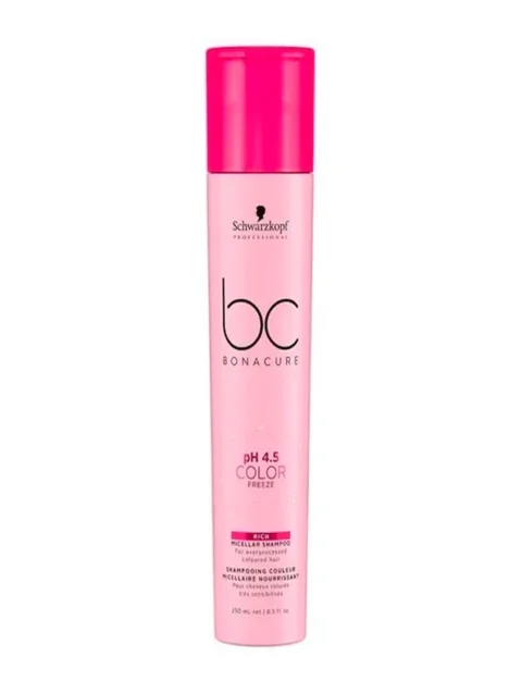SCHWARZKOPF NUEVO BC PH 4.5 COLOR FREEZE RICH SHAMPOO 250 ML.