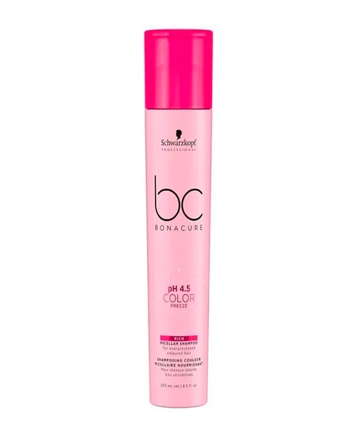 SCHWARZKOPF NUEVO BC PH 4.5 COLOR FREEZE RICH SHAMPOO 250 ML.