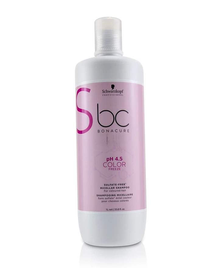 SCHWARZKOPF NUEVO BC PH 4.5 COLOR FREEZE SIN SULFATOS SHAMPOO 1 LT.