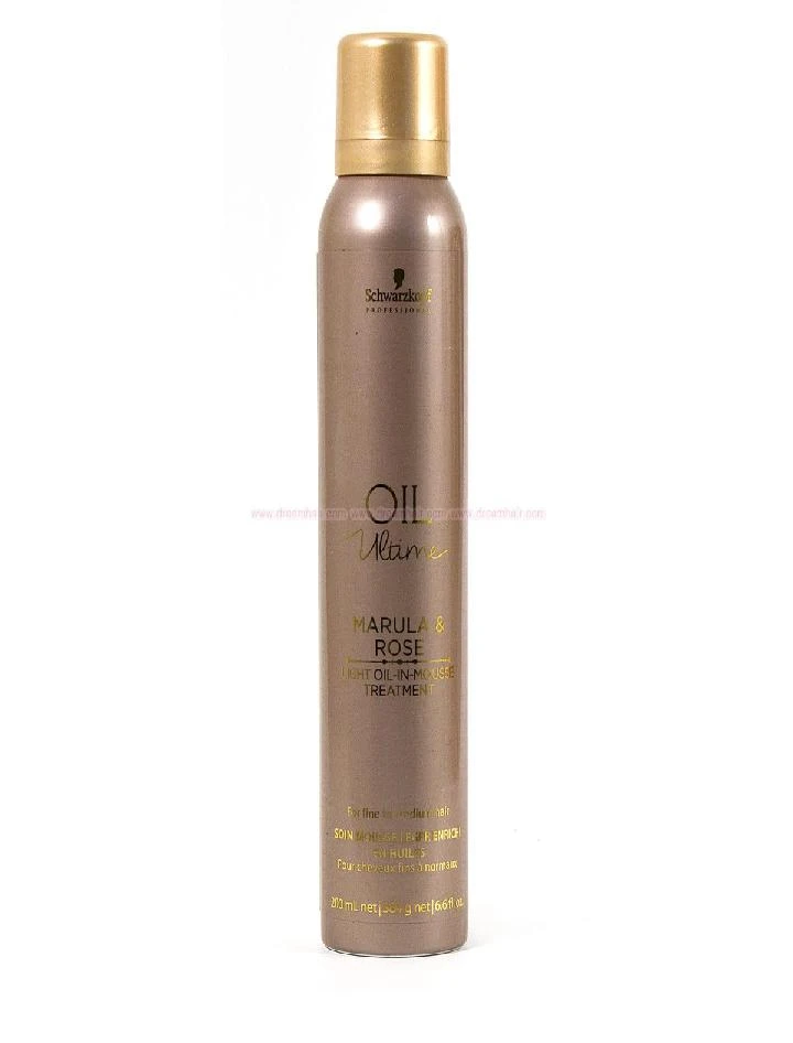 SCHWARZKOPF NUEVO OIL ULTIME MARULA & ROSE MOUSSE 200 ML. (D)