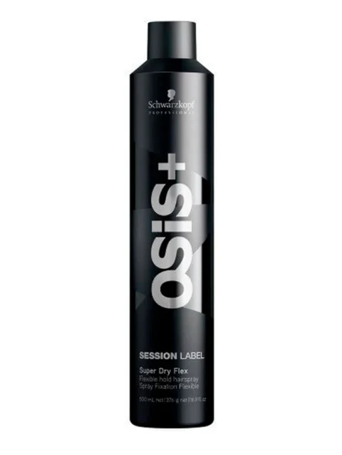 SCHWARZKOPF OSIS SESSION LABEL SUPER DRY FLEX 500 ML.