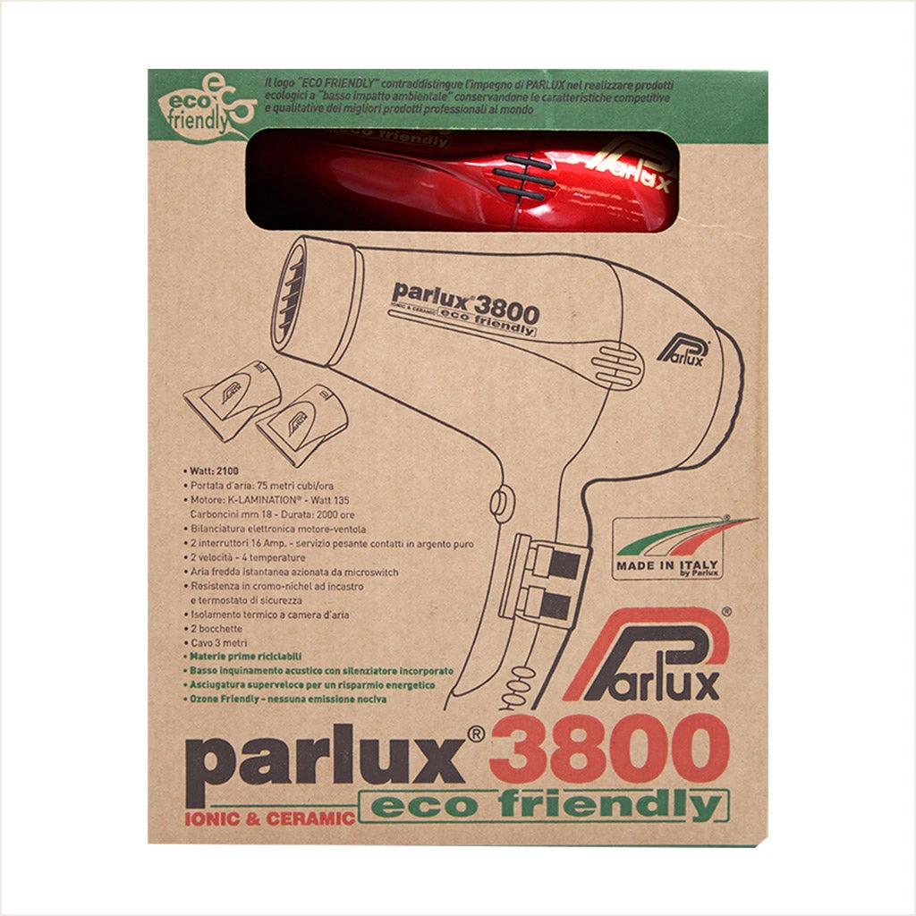 Secadora Parlux 3800 Red Eco Friendly - Image 7