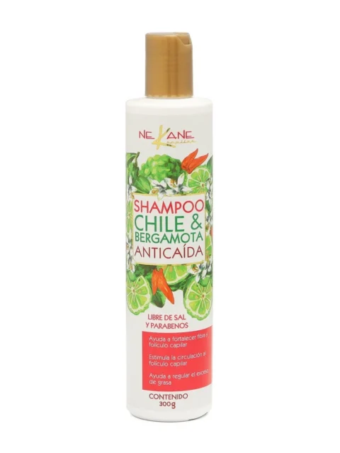 Shampoo Capilar Anticaída Chile & Bergamota Nekane 300 g