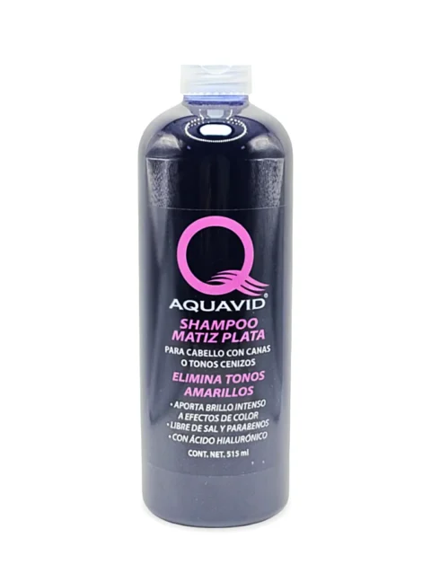 Shampoo Matiz Plata con Ácido Hialurónico Aquavid
