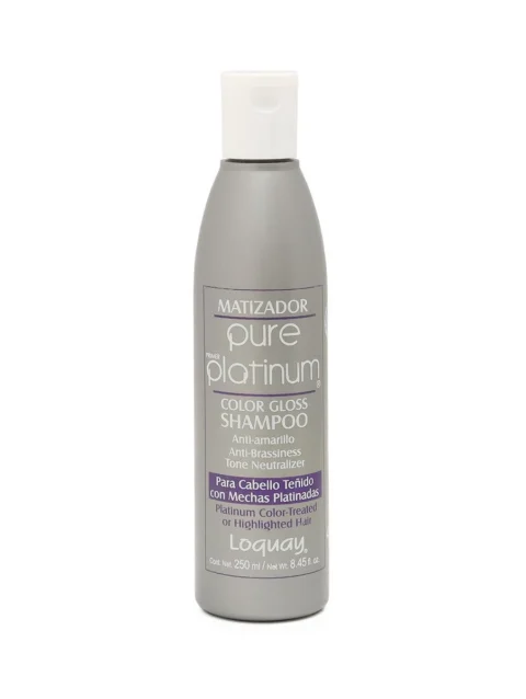 Shampoo Matizador Cabello Teñido Platinado Loquay 250 ml