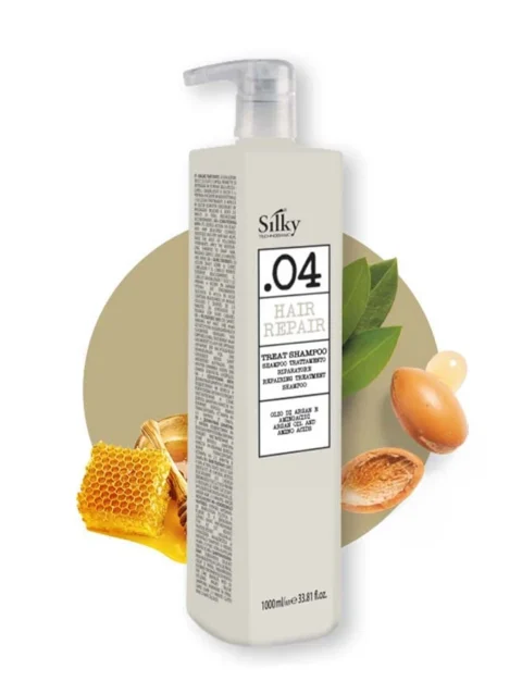 SILKY .04 HAIR REPAIR SHAMPOO TRATANTE PARA EL CABELLO 1000 ML.