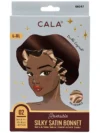 SILKY SATIN BONNET: BROWN/NUDE