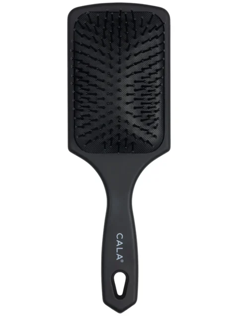 SOFT TOUCH PADDLE HAIR BRUSH (BLACK)
