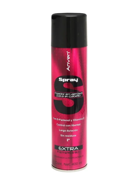 Spray para Cabello Extra Firme-Brillo Anven 400 ml