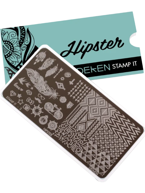STAMP IT PLATE HIPSTER #3