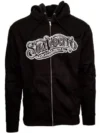 SUDADERA CON GORRO OG ZIPPER- BLANCO