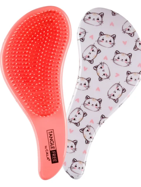 TANGLE FREE HAIR BRUSH: MEOW MEOW