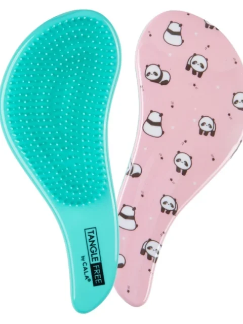 TANGLE-FREE HAIR BRUSH (PANDA EMOJIS)