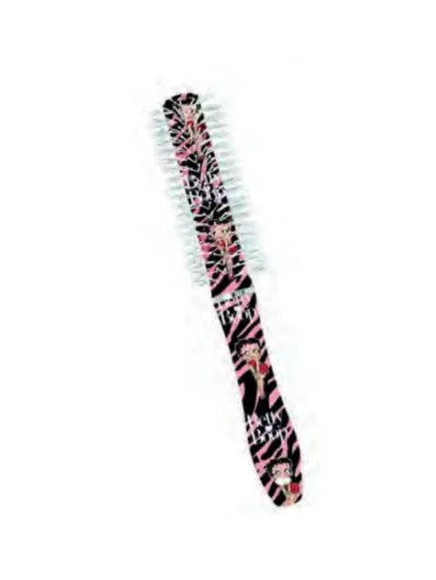 TANYS CEPILLO BR251D REDONDO BETTY BOOP CEBRA ROSA
