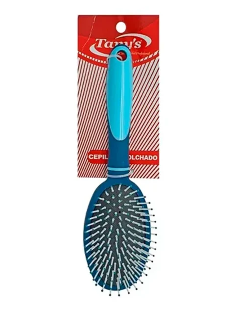 TANYS CEPILLO BR9551E-U ACOLCHADO OVALADO AZUL MANGO SILICON(D)