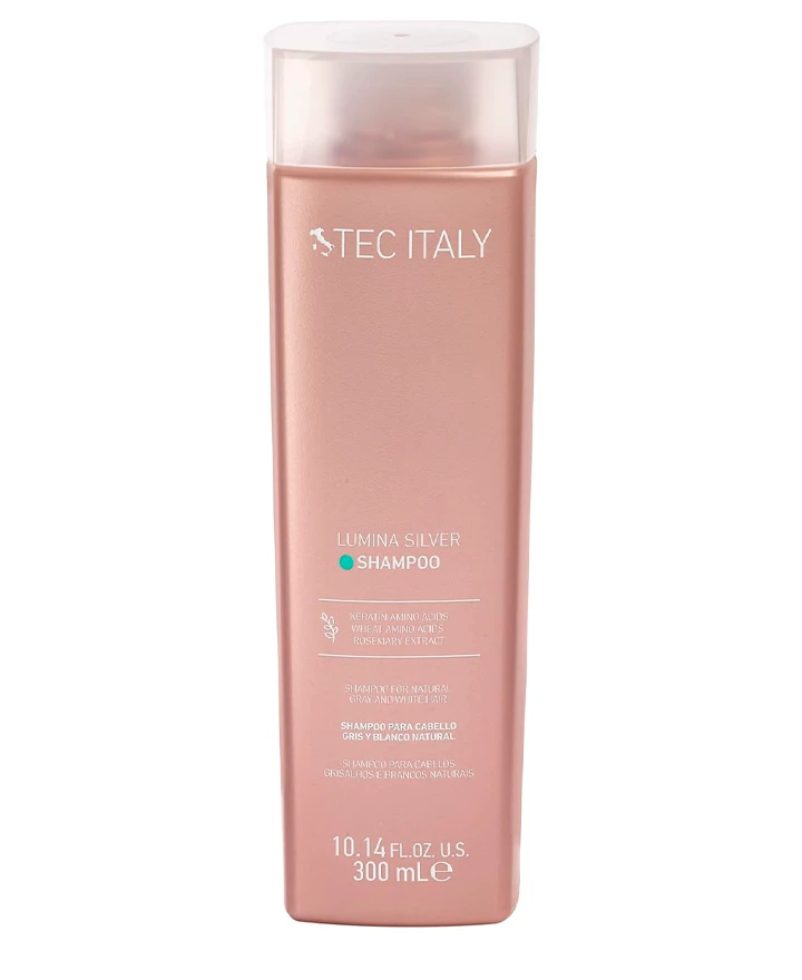 TEC ITALY LUMINA SILVER SHAMPOO CABELLO GRIS Y BLANCO 300 ML.
