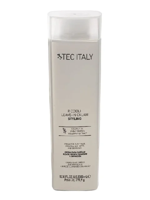 TEC ITALY STYLING RICCIOLI LEAVE IN CREAM CREMA RIZOS 300 ML.
