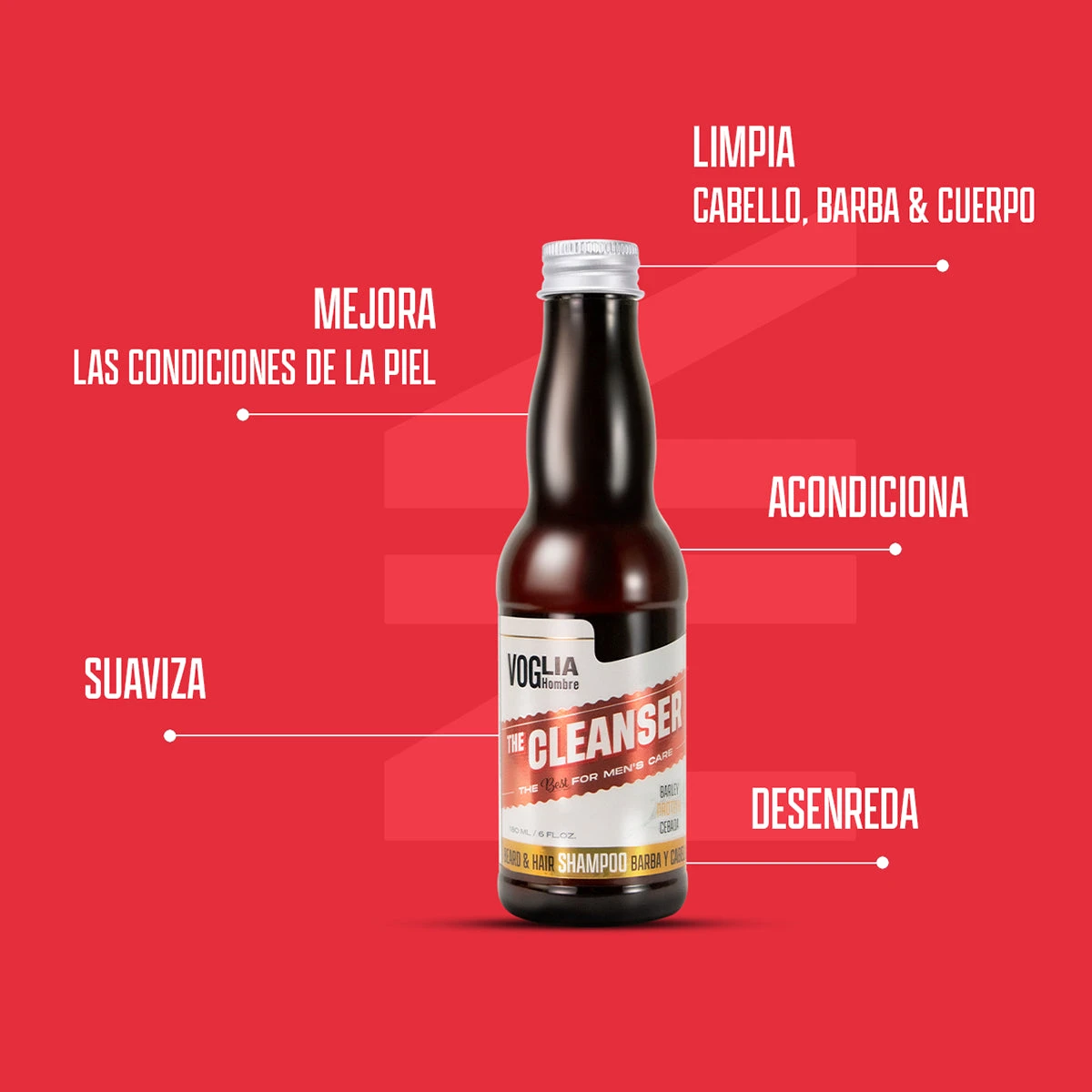The Cleanser 180ml | Shampoo Barba Y Cabello - Image 3