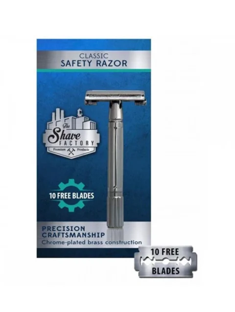 THE SHAVE FACTORY CLASSIC SAFETY RAZOR RASTRILLO MARIPOSA TSF-101