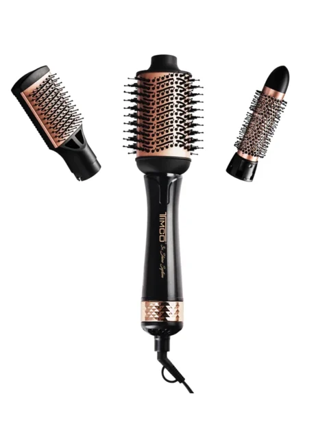 TIMCO 3X SHINE SYSTEM CEPILLO REDONDO DE AIRE 3 EN 1 AJ-819 900W COBRE