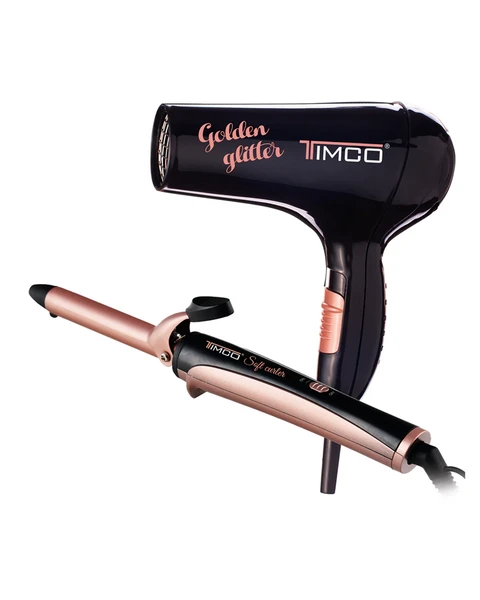 TIMCO COMBO GOLDEN GLITTER SECADORA + TENAZA COM-9 - Image 2