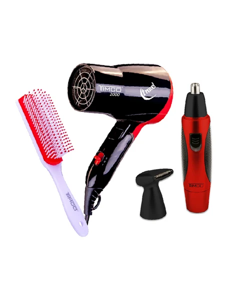 TIMCO COMBO HOMBRE 4 EN 1 SECADORA/CORTADOR NASAL/ CEPILLO COMTRAX49C8704 - Image 2